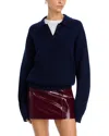 Guest In Residence Allday Polo Sweater In Midnight