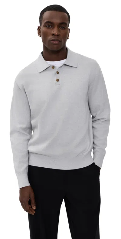 Guest In Residence Allday Polo Sweater Stone In Purple