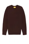 Guest In Residence Allday Recycled Cashmere Crew Neck Sweater In Plum