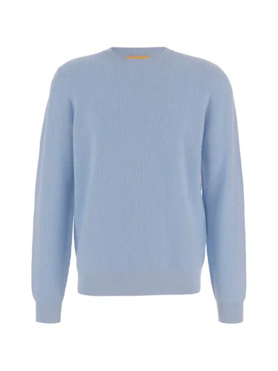 Guest In Residence Allday Ribbed Cashmere Sweater In Blue