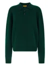Guest In Residence Allday Ribbed-sleeve Sweater In Green