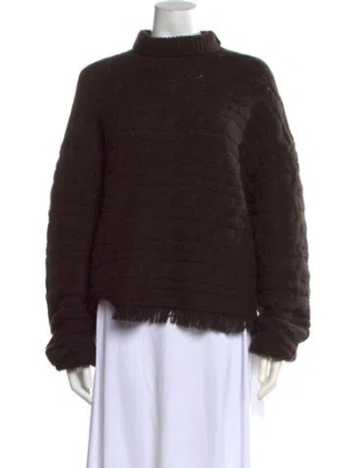Pre-owned Guest In Residence Alpaca Turtleneck Sweater In Brown