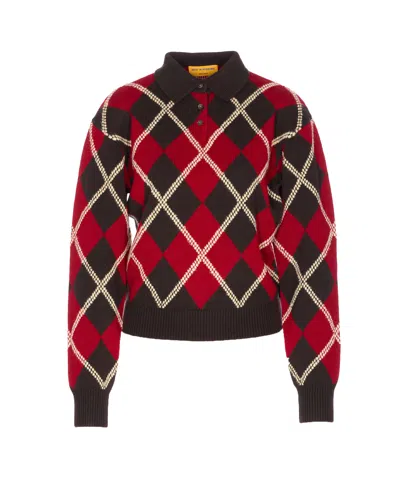 GUEST IN RESIDENCE ARGYLE LONG SLEEVES POLO