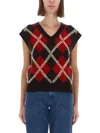 Guest In Residence "argyle" Vest In Multi