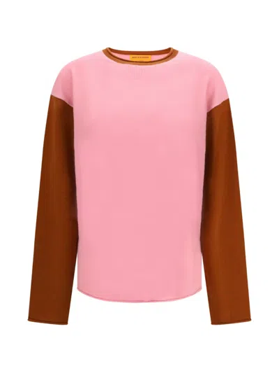 Guest In Residence Baseball Oversized Cashmere Sweater In Animal Print