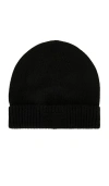Guest In Residence Rib Cuff Beanie In Black