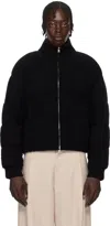 Guest In Residence Black & Blue Quilted Reversible Puffer Jacket In Black
