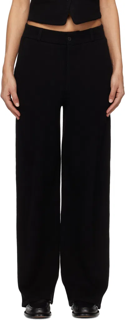 Guest In Residence Black Tailored Trousers In Blk Black