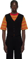 Guest In Residence Black Tailored Vest In Black