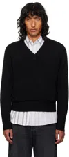 Guest In Residence Black 'the V' Sweater In Black