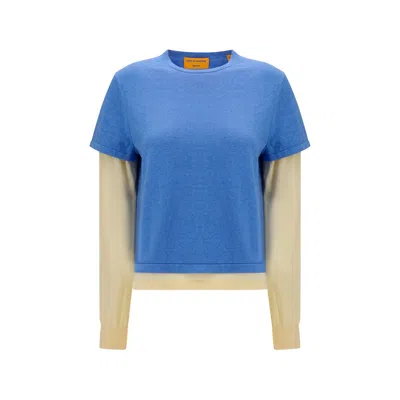 Guest In Residence Blue Cotton Sweatshirt