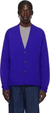 Guest In Residence Blue Everywear Cardigan In Cobalt