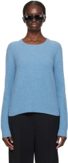GUEST IN RESIDENCE BLUE LIGHT RIB SWEATER