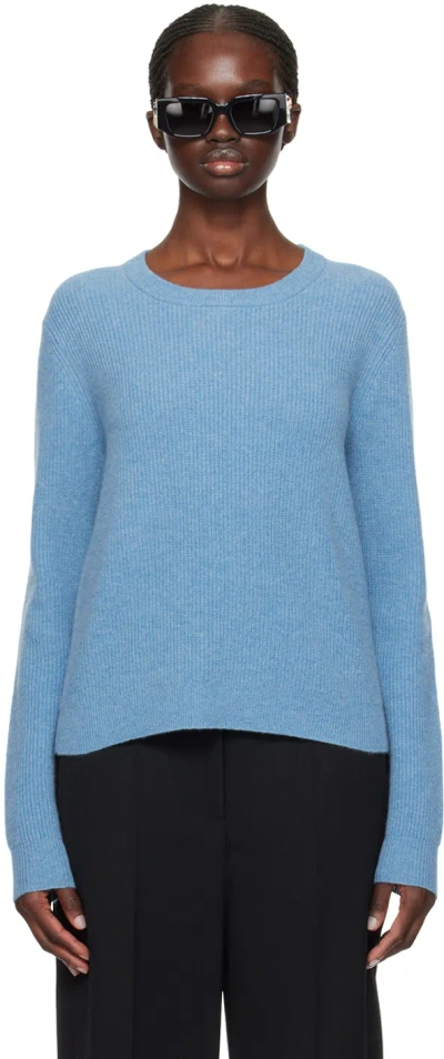 Guest In Residence Blue Light Rib Sweater