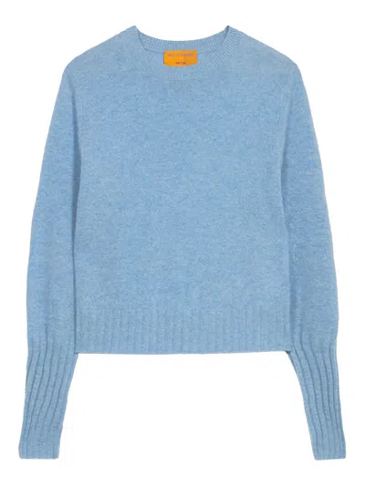 GUEST IN RESIDENCE BLUE SHRUNKEN SWEATER