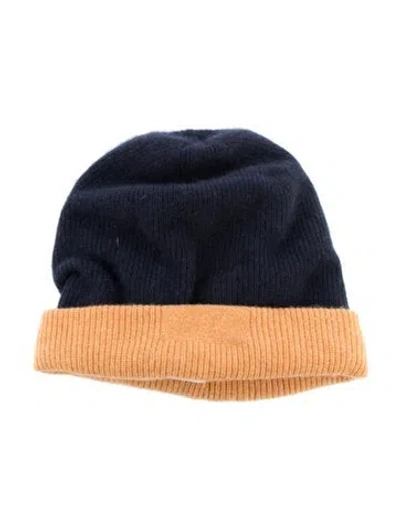 Pre-owned Guest In Residence Blue Wool Fitted Beanie With Tags