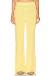 Guest In Residence Boucle Flare Pant In Yellow