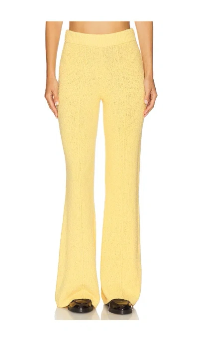 Guest In Residence Boucle Flare Pant In Yellow