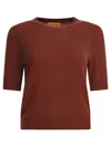 Guest In Residence Brown Cashmere T-shirt In Brown