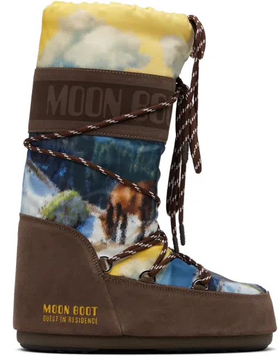 Guest In Residence Brown Moon Boot Edition Icon Postcard Boots