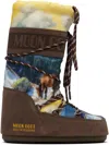 Guest In Residence Brown Moon Boot Edition Icon Postcard Boots In Multi