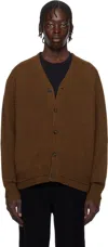 Guest In Residence Brown True Cardigan In Chestnut
