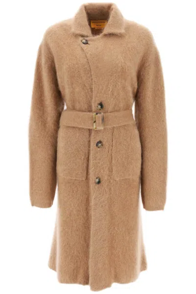 Guest In Residence Brushed Cashmere Coat In Brown