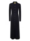 Guest In Residence Button-down Cashmere Dress In Black