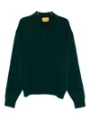 Guest In Residence Button-fastening Polo Shirt In Black
