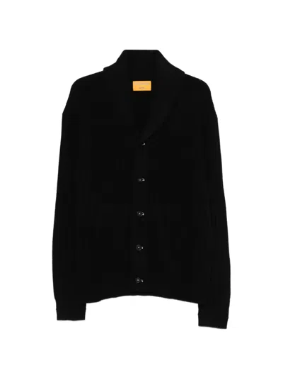 Guest In Residence Buttoned Cardigan In Black