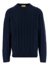 Guest In Residence Cable-knit Crew-neck Sweater In Blue