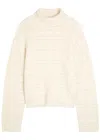 Guest In Residence Cable-knit Wool And Cashmere-blend Jumper In Neutral