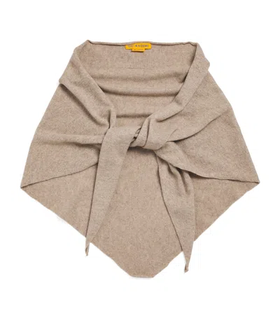 Guest In Residence Cashmere Bandana Scarf In Brown