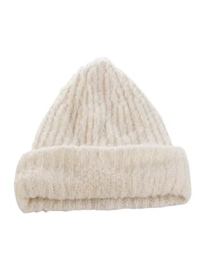 Pre-owned Guest In Residence Cashmere Beanie In Neutral