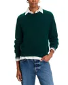 Guest In Residence Cashmere Cable Collegiate Crewneck Sweater In Blue