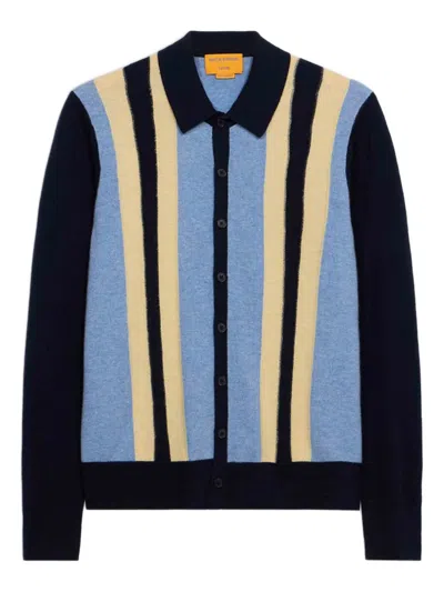 Guest In Residence Cashmere Cardigan In Blue
