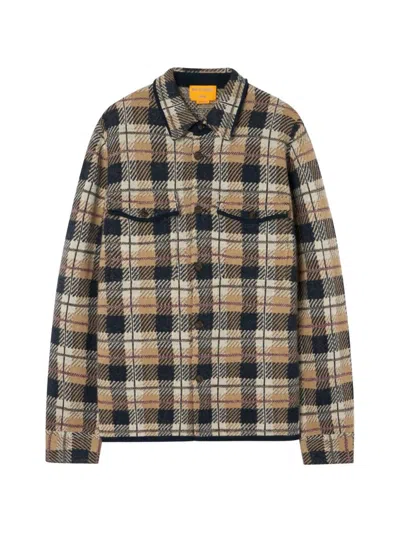 Guest In Residence Cashmere Shirt With Check Pattern In Multi