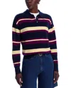 Guest In Residence Collegiate Stripe Polo Multicolor In Blue