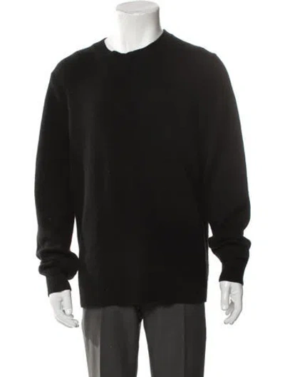 Pre-owned Guest In Residence Cashmere Crew Neck Pullover In Black