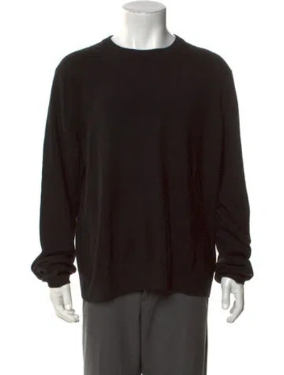 Pre-owned Guest In Residence Cashmere Crew Neck Pullover In Black