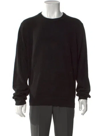 Pre-owned Guest In Residence Cashmere Crew Neck Pullover In Black