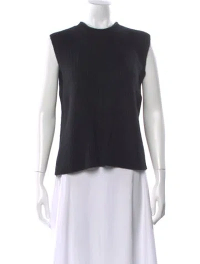 Pre-owned Guest In Residence Cashmere Crew Neck Sweater In Black