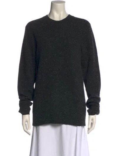 Pre-owned Guest In Residence Cashmere Crew Neck Sweater In Black