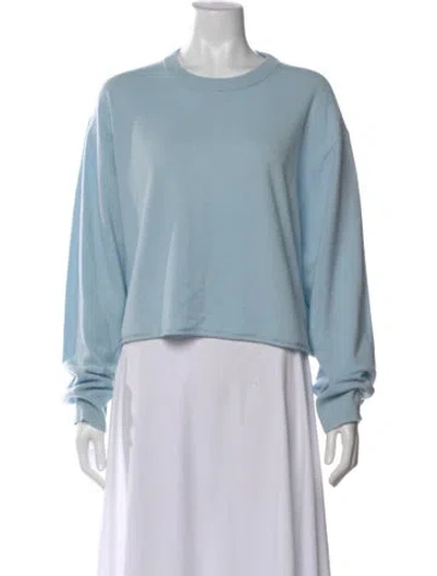Pre-owned Guest In Residence Cashmere Crew Neck Sweater In Blue