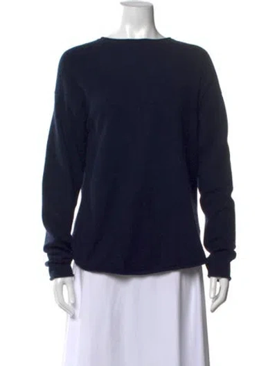 Pre-owned Guest In Residence Cashmere Crew Neck Sweater In Blue