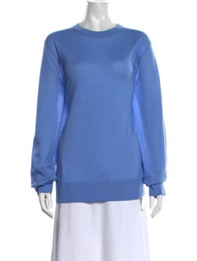 Pre-owned Guest In Residence Cashmere Crew Neck Sweater In Blue
