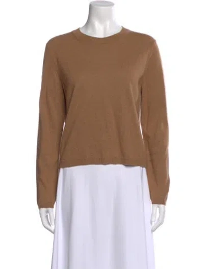 Pre-owned Guest In Residence Cashmere Crew Neck Sweater In Brown