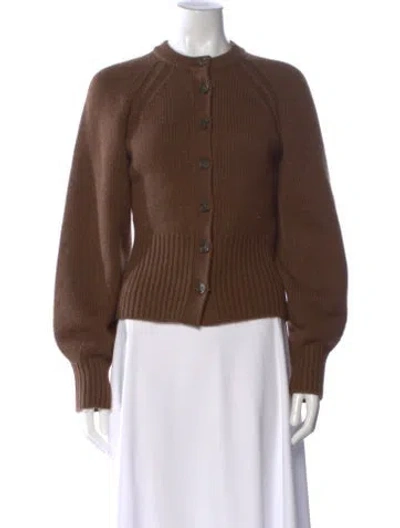 Pre-owned Guest In Residence Cashmere Crew Neck Sweater In Brown