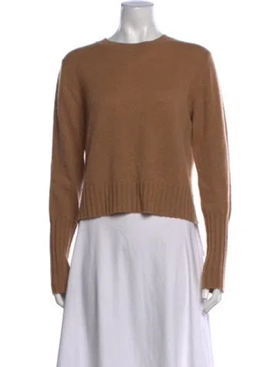 Pre-owned Guest In Residence Cashmere Crew Neck Sweater In Brown