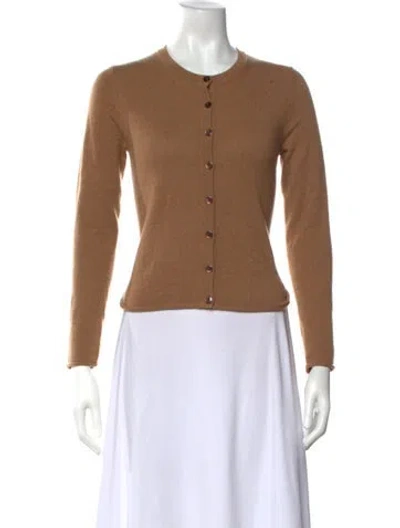 Pre-owned Guest In Residence Cashmere Crew Neck Sweater In Brown
